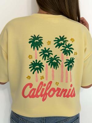 Tee shirt California (jaune)