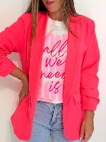 Veste blazer Nolan (rose fluo)