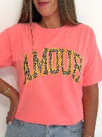 Tee shirt Lyam (corail fluo)