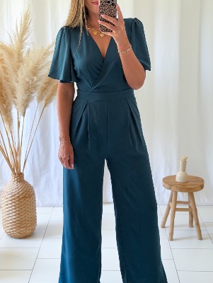 Combi pantalon Clara (bleu canard)