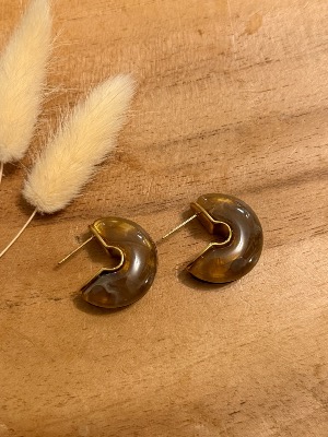 Boucles d’oreilles Baya (chocolat)