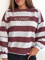 Sweat Novak (Bordeaux/gris)