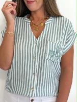 Chemise Playa (vert amande)