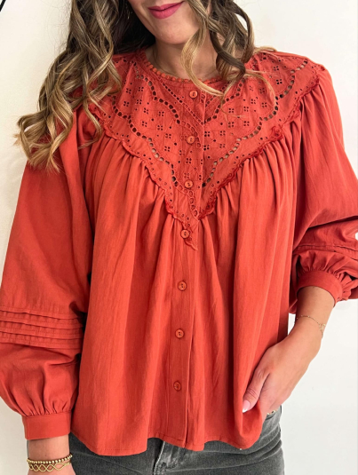 Blouse Djena (Terracota)