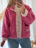 Veste réversible Adriana (rose)