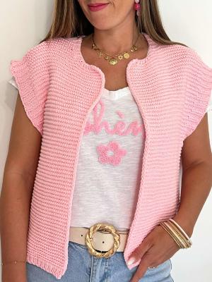 Gilet Maria (rose bébé)