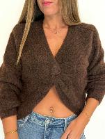 Pull Camille (chocolat)