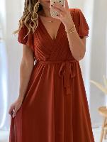 Robe Amelia (terracotta foncé)