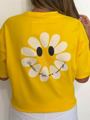 Tee shirt Smiley (jaune)