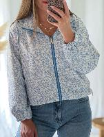 Veste imperméable Lilia (bleue)