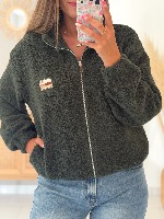 Veste polaire Aria (kaki)
