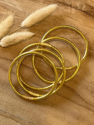 Bracelets joncs tibétains (doré)