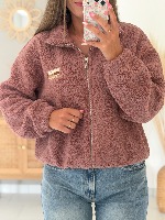 Veste polaire Aria (vieux rose)