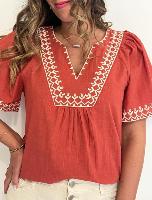 Blouse Salia (terracotta)