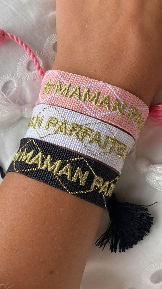 Bracelet inscription Maman parfaite