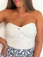  Top bustier Dina (blanc)