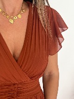 Robe Gabriella (terracota foncé)
