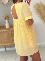 Robe combi Evangeline (jaune) 