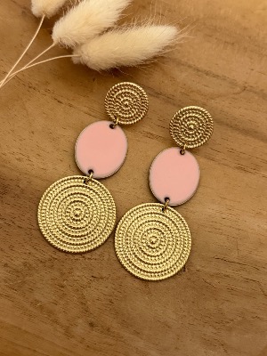 Boucles d’oreilles Mila (rose)