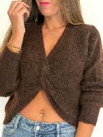 Pull Camille (chocolat)