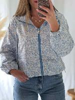 Veste imperméable Lilia (bleue)