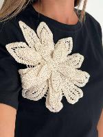 Tee shirt Rosa (noir)