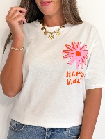 Tee shirt Happy vibes