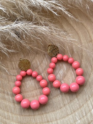 Boucles d’oreilles Lital (corail)
