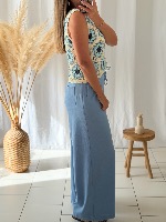 Pantalon Mathys (bleu)