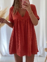Robe Combi Ophélie (terracota)