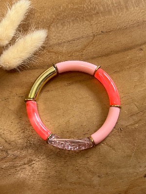 Bracelet Titia (corail/rose)