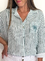 Chemise Palmyre (vert amande)