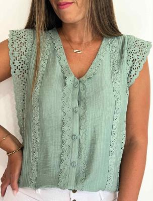 Blouse Mélanie (verte)