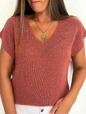 Top Capucine (vieux rose)