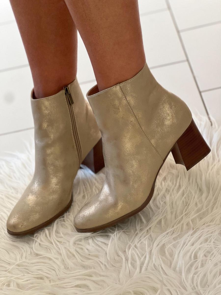 bottines gold