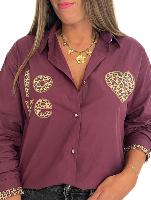 Chemise Lyana (burgendy)