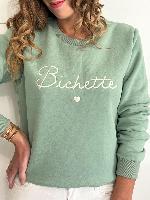 Sweat "Bichette" (vert)