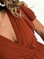 Robe Amelia (terracotta foncé)
