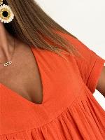 Robe Combi Ophélie (corail)