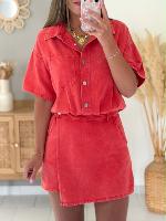 Robe combi Anaelle (corail)