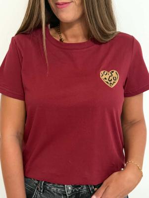 Tee shirt Lucie (bordeaux)