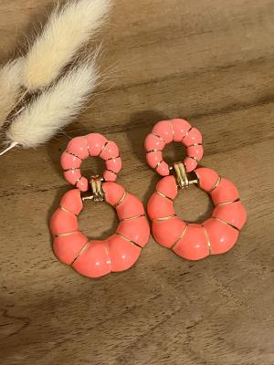 Boucles d’oreilles Amélie (corail)