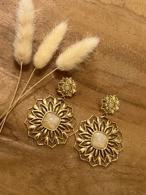Boucles d’oreilles Alexia (blanc)