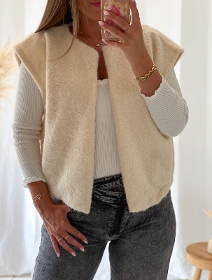 Gilet Alba (écru)