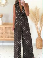 Combi pantalon Isys (chocolat à pois)