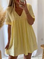 Robe Combi Ophélie (jaune)