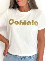 Tee shirt "Oohlala" (doré)