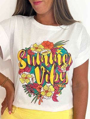 Tee shirt "summer vibes"