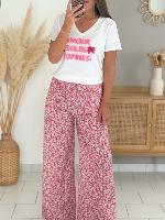 Tee shirt "Soleil copines" (rose)