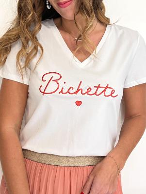 Tee shirt Bichette blanc/rose